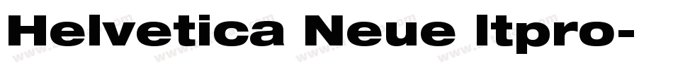 Helvetica Neue ltpro字体转换